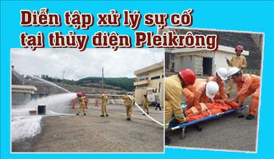 Diễn tập xử lý sự cố tại thủy điện Plekrông