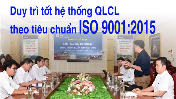 Duy trì tốt hệ thống QLCL theo tiêu chuẩn ISO 9001:2015