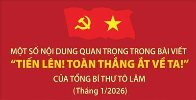 Một số nội dung quan trọng trong bài viết của Tổng bí thư Tô Lâm