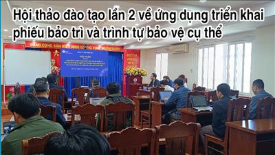 Hội thảo đào tạo lần 2 về ứng dụng triển khai phiếu bảo trì và trình tự bảo vệ cụ thể