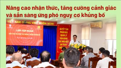 Nâng cao nhận thức, tăng cường cảnh giác và sẵn sàng ứng phó nguy cơ khủng bố