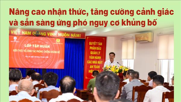 Nâng cao nhận thức, tăng cường cảnh giác và sẵn sàng ứng phó nguy cơ khủng bố